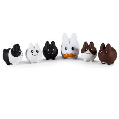 Kidrobot Labbit with Littons Vinyl Figure Set by Frank Kozik
