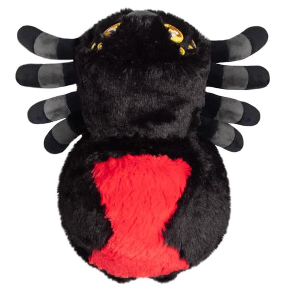 Squishable - Mini Black Widow Spider - Spooky Collection - 11 in - Soft Toy Collectible Stuffed Animal
