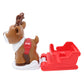 Fisher-Price Replacement Parts for Collectible Little People Holiday Christmas Santa's Village Playset HGP72 - Replacement Santa's Sleigh and Reindeer