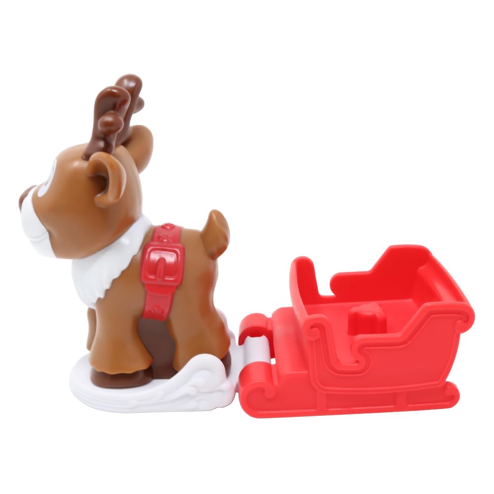 Fisher-Price Replacement Parts for Collectible Little People Holiday Christmas Santa's Village Playset HGP72 - Replacement Santa's Sleigh and Reindeer