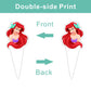 25Pcs Mermaid Cake Decorations with 24pcs Cupcake Toppers 1pcs Cake Topper for Girls Birthday Party Supplies