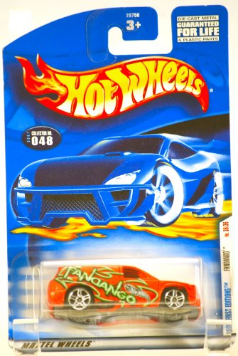 Hot Wheels 2001 - Mattel Fandango (Orange Metallic) - #36 of 36 Cars - 2001 First Editions - Collector #048 - MOC - OOP - Limited Edition