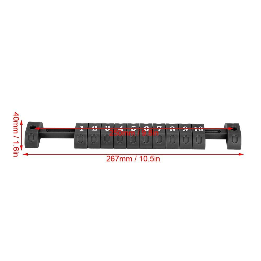VGEBY 2Pcs Table Football Counter, Foosball Air Hockey Unidades de puntuaci¨®n contadores Foosball Partes Accesorios(28.00 * 4.00 * 2.00cm-Negro)