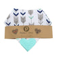 Pickle & Olive Baby Bandana Teething Bibs with Attached Silicone Teether, Set Of 4 - Blue Deer