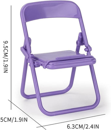 5 Pcs Colourful Simulation Mini Folding Back Small Chair,Miniature Scene Accessories,Miniature Plastic Furniture Accessories Scene Props for Micro