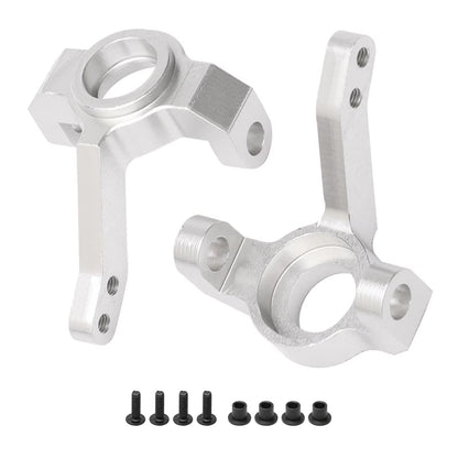 2 Sets Silver Aluminum Alloy Front Knuckle Arm for GPM AXIAL RC Car SCX10 Upgrade Parts