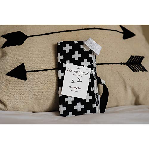 HYAKDesigns Crinkle Paper for Babies by Hyak Designs | High End Luxury Infant Sensory Toy for Fine & Gross Motor Skills. Hand Made Travel Friendly
