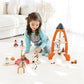 Tender Leaf Toys - Life on Mars Playset - S.T.E.M. Toy - 16 Pc Wooden Outer Space Themed Playset - Creates Interest in Science and Creative Role Play