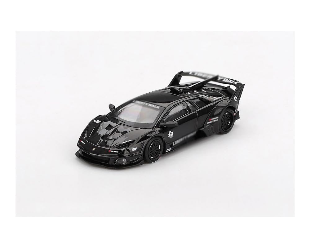 MINI GT Murcielago GT EVO LB - Silhouette Works Black Limited Edition 1/64 Diecast Model Car