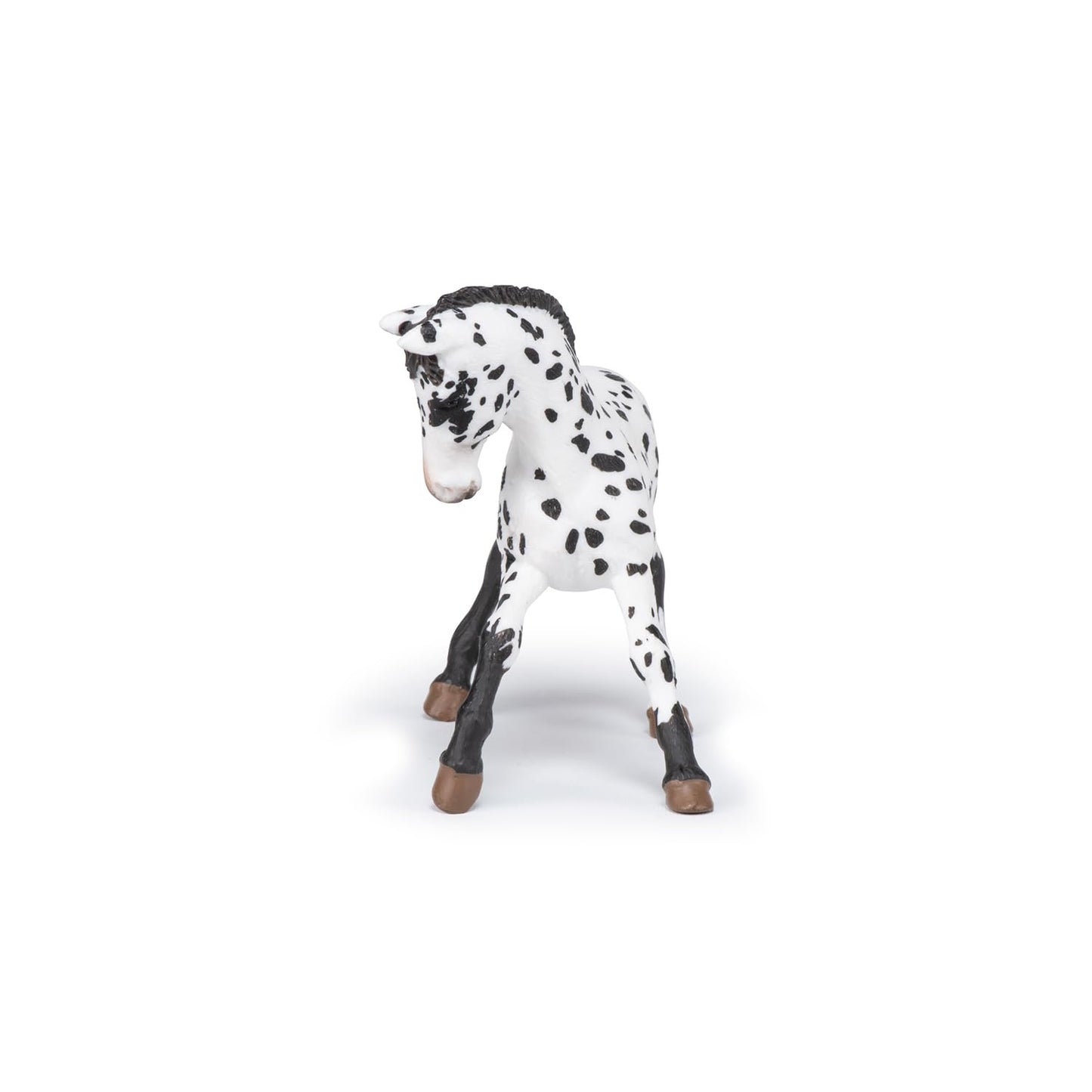 Papo - Realistic Black Appaloosa Foal Figure - Ages 3+ - Horses and Ponies Collection - Creative Play Equestrian World - Gift Idea Toy for Girls