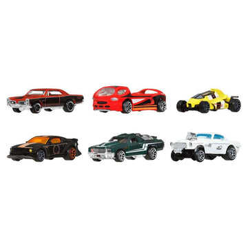 Hot Wheels 1:64 Scale Die-Cast Toy Cars and Trucks Set of 6 HW Legends Vehicles Decoration (Styles May Vary) JBY78