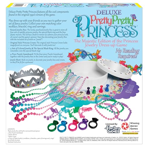 Winning Moves Deluxe Pretty, Pretty, Princess Game w/90's Art