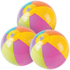 Fun Express Mini Beach Balls Bulk Set of 12-5 Inch Inflatable Ball Pool Toys for Kids Ages 4-8 | Beach Party Favors & Toddler Party Games | Summer