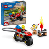 LEGO City Fire Rescue Motorcycle Firefighter Toy Playset for Kids Ages 4 and Up, Includes a Motorcycle Toy and 2 Minifigures, Fun Gift Idea or Pretend