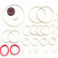 Game Room Guys Gottlieb Duotron Pinball White Rubber Ring Kit
