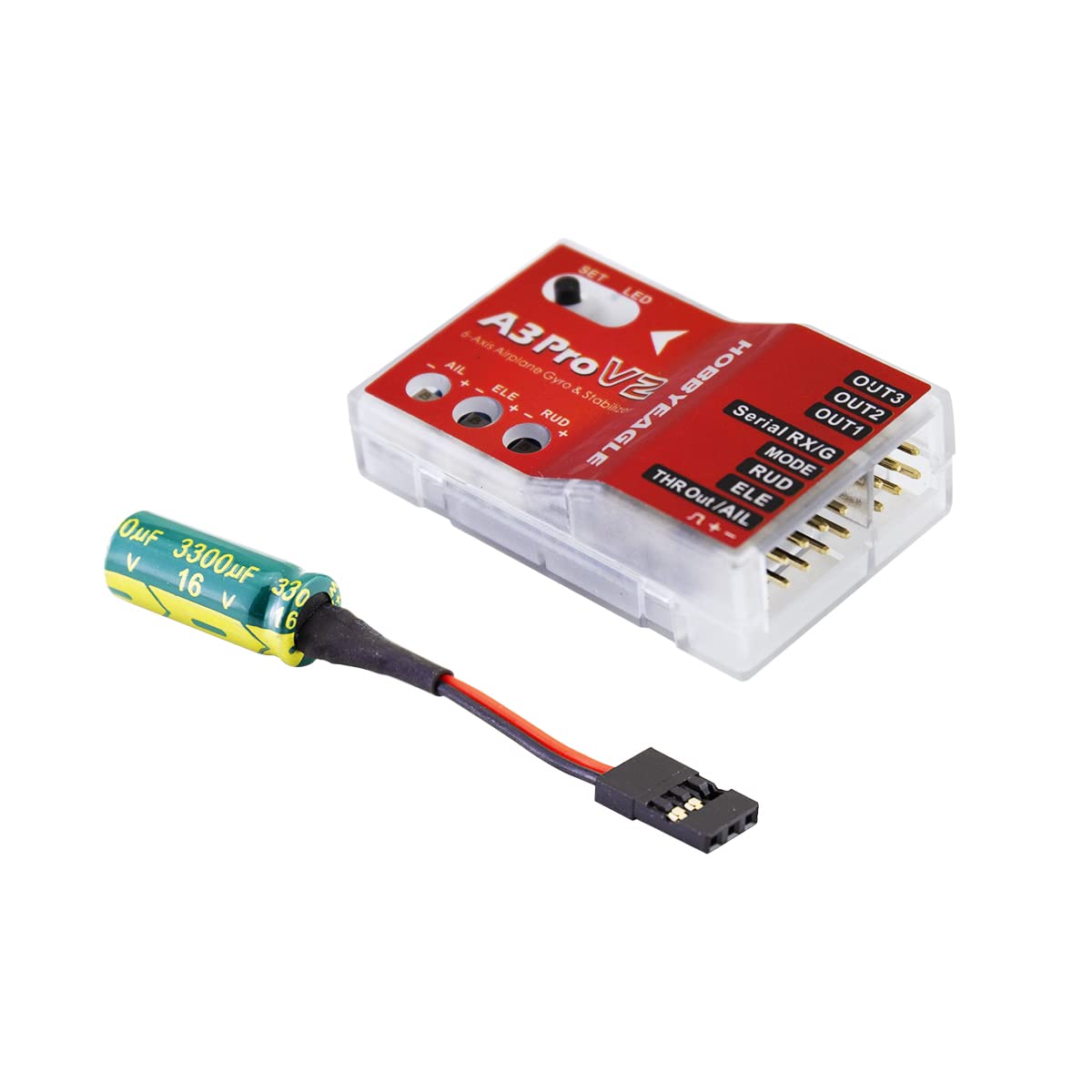 SoloGood HOBBYEAGLE A3 Pro V2 6-Axis RC Plane Flight stabilizer Controller Gyroscope Balancing Apparatus Airplane Gyro Stabilizer for Fixed Wing RC