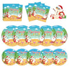 150Pcs Christmas in July Plates and Napkins - Merry Christmas Dinner Dessert Paper Plates Napkins Tableware Set for Hawaiian Beach Summer Xmas