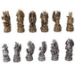 Pacific Giftware Dragon Kingdom Chess Set with Glass Board Set