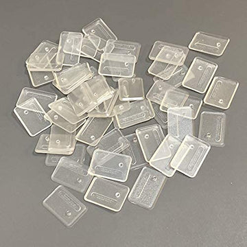 EBCO 50 Pieces Plastic Action Figure Stand Base for 3.75inchGI Joe Figure Toy Exclusive Upgrade Clear Display Stand Tool,Transparent