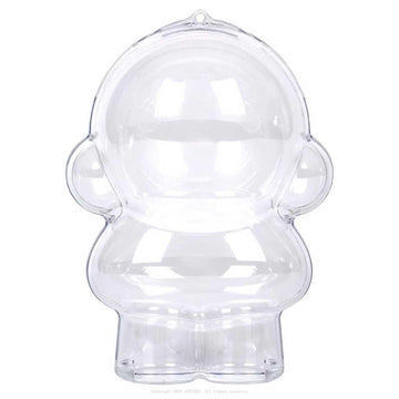 Protective Case Compatible with Skullpanda Doll - Crystal Clear Display Box with 360° View & Pressure-Sensitive Lid for Ultimate Doll Protection
