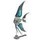3D Metal Puzzle for Adults, 3D Metal Angelfish Model Kit with Fins, 529PCS 3D Steampunk Puzzle DIY Assembly Mechanical Angelfish Jigsaw Puzzle Animal