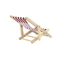 SXFSE Dollhouse Decoration, Mini Wooden Folding Beach Sunbath Chair Longue Deck Chair Craft Dollhouse Accessories