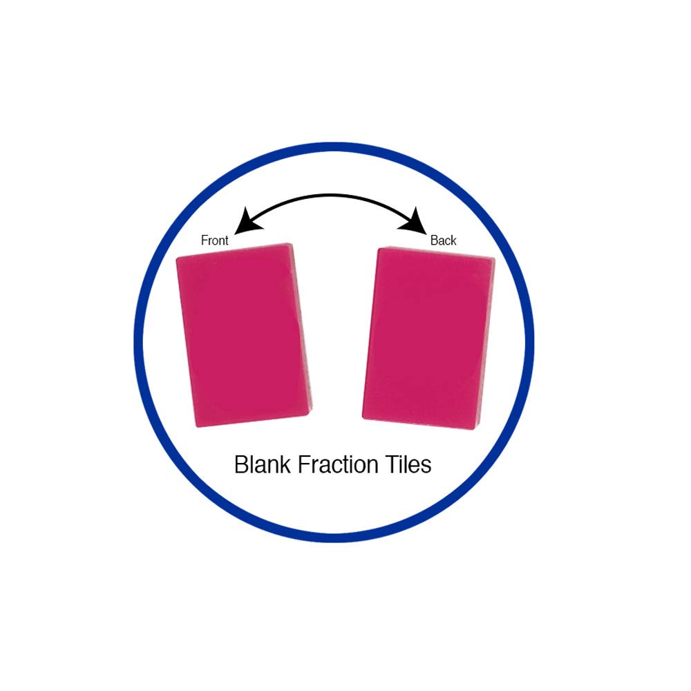 EAI Education Fraction Tiles with Tray: Blank Set of 51