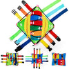 teytoy Sensory Buckle Pillow Toys for Toddlers,Travel Toys for Toddlers 1-3 Learning Fine Motor Skill & Problem Solving,Montessori Sensory Fidgets