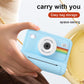 Instant Camera, Selfie Kids with 1080P Videos, Holiday Birthday Gifts for Kids Age 3-12, Toddler Portable Travel Print Digital Camera Toy for Boys