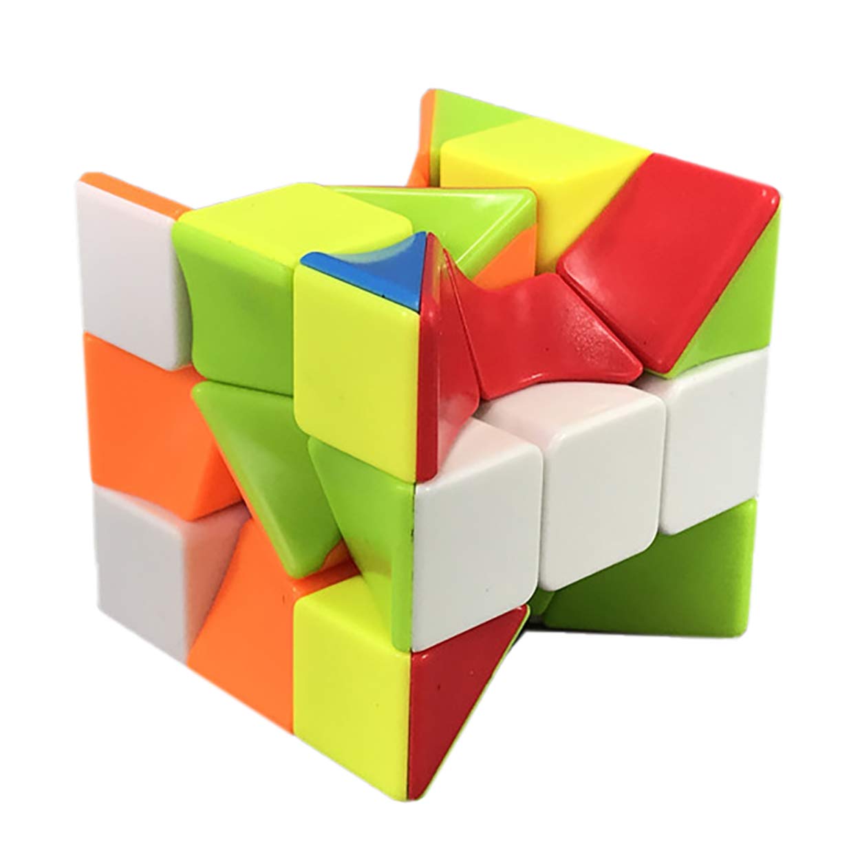 Cube Twist 3x3 Stickerelss Speed Cube Vivid Color Magic Puzzle Toys Puzzle Boxes (Twist 3rd Order Puzzle Boxes)
