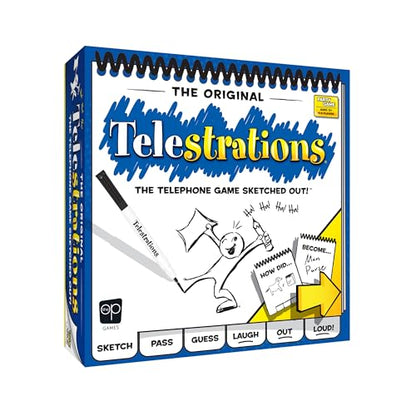 Telestrations Original 8-Player | Family Board Game | A Fun Family Game for Kids and Adults | Family Game Night Just Got Better | The Telephone Game