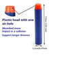 QUN FENG 100PCS Premium Foam Darts - Compatible with Nerf N-Strike/Modulus/Elite Series Blasters - Safe Soft-Tip Bullets for Battle Games (Blue)