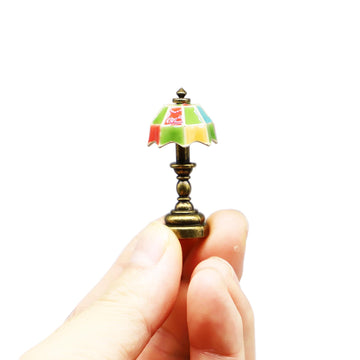 1:12 Miniature Vintage Desk Lamp, Dollhouse Mini Desk Table Lamp, for Dollhouse Bedroom Living Room, Home Decoration, Wall Decor Gifts (1PCS)