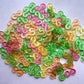 Shuiniba S Clips, Rubber Bands Refills Set for DIY Bracelet Craft, for Plastic Chain Links Bracelet, Colorful - 200 Pack