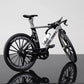 Creative Alloy Finger Bicycle 1:10 Miniature Simulated Bicycle Toys, Finger Racing Bicycle Handlebars Bent(Black)