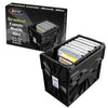 BCW Graded Comic Book Bin with Partition - Black (1 Pack) | Holds Up To 30 Graded Comics | Stackable Comic Book Box Storage for CGC, CBCS & Slabs
