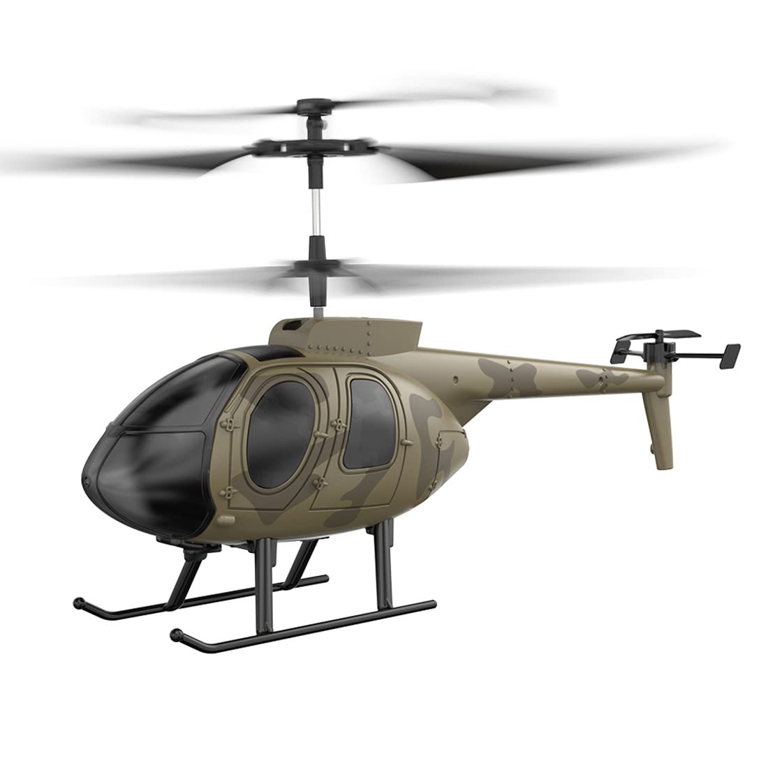 BrickCraftWorks RC Helicopter for Adults, F150BL V3 Air-Wolf RC Helicopter Model with LED Lights, Outdoor Indoor Model Airplane Gift (RTF Version)