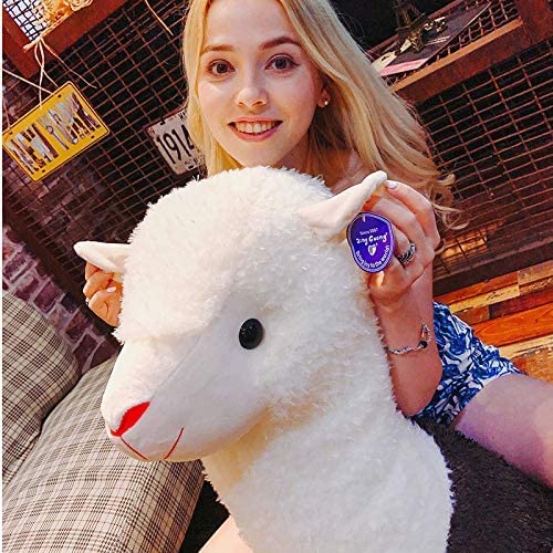 Maomoto Alpaca Plush Toy, 18 Inch Llama Stuffed Animal Large Llamacorn Alpaca Doll Plushie Hug Pillow Soft Fluffy Cushion White Alpaca Soft Toy Plush