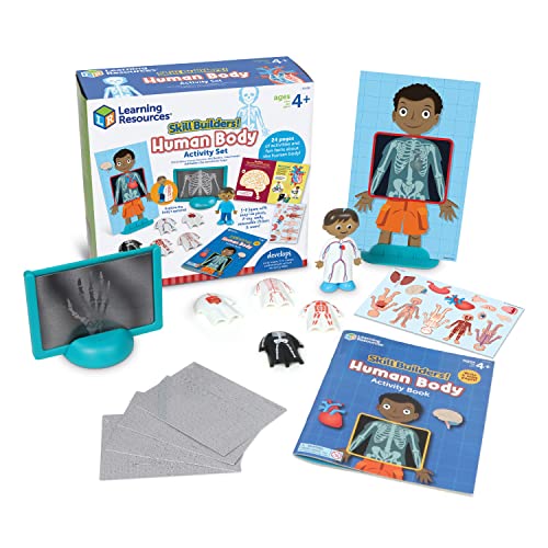 Learning Resources Skill Builders! Human Body Activity Set - Anatomy and Science Classroom Must Haves, STEM Study Tools, Back to School Kits