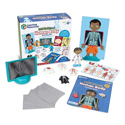 Learning Resources Skill Builders! Human Body Activity Set - Anatomy and Science Classroom Must Haves, STEM Study Tools, Back to School Kits