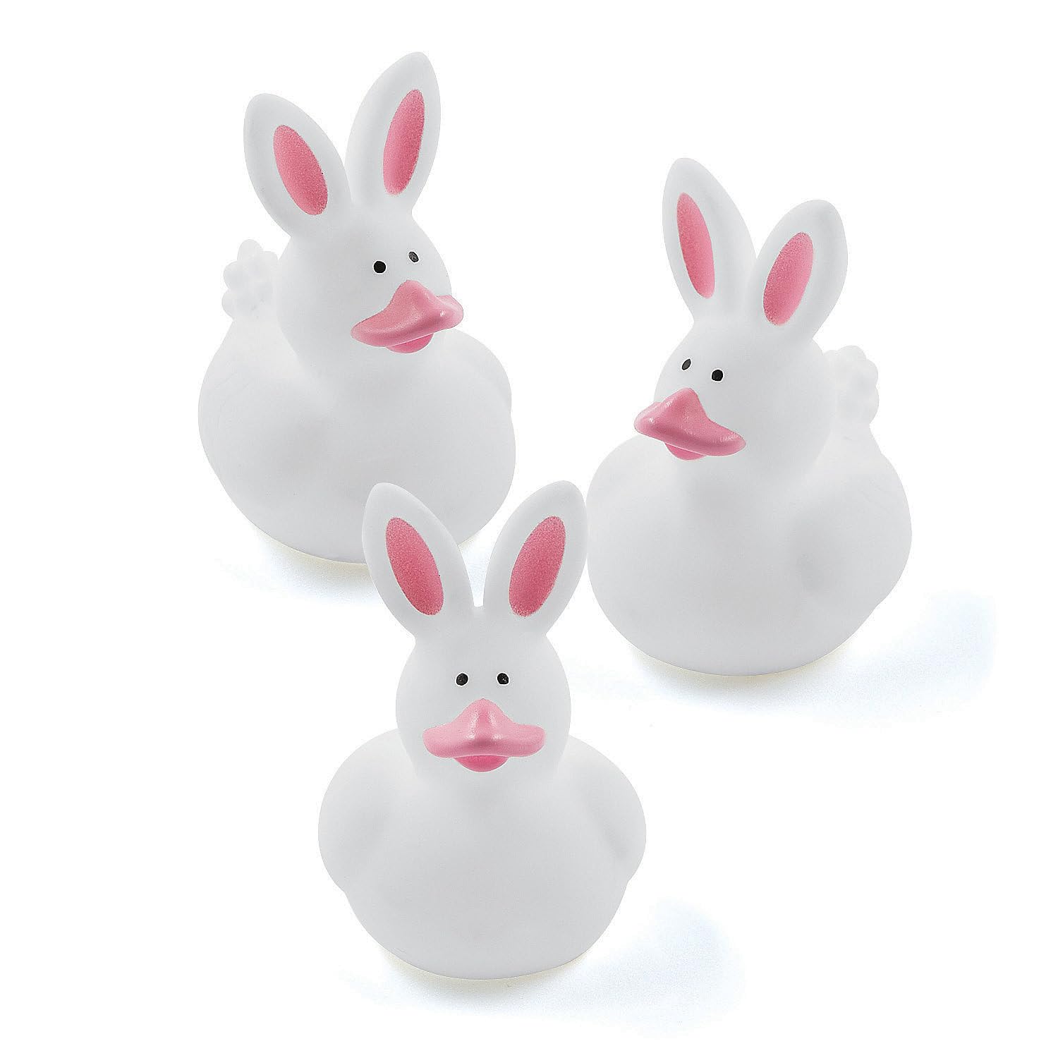 Adorable Bunny Rubber Ducks for Easter - 12 pieces with Whimsical Design