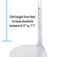 Kaiser Doll Stand 2001 - White Doll Stand for 6 1/2" to 10" Dolls and Action Figures (Best for 8" dolls)