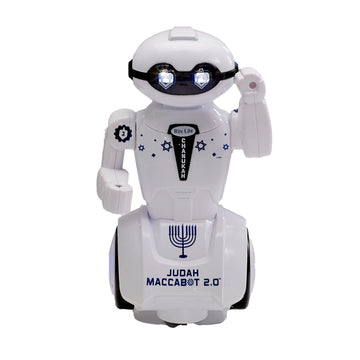 Rite Lite Maccabot 2.0 Chanukah Robot - Great Hanukkah Gift for Kids! - Hanukkah Robot Toy Plays 3 Chanukah Songs