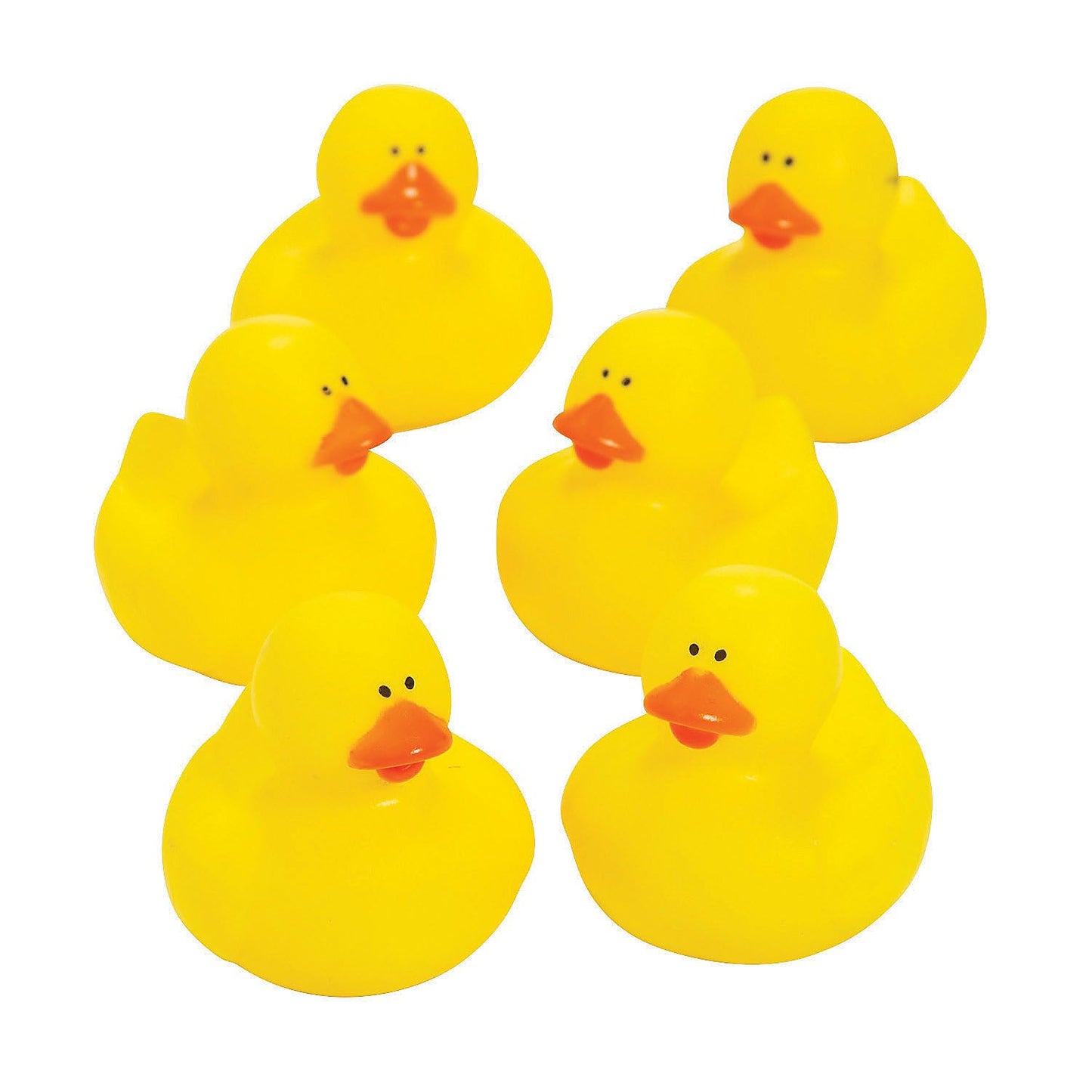 Fun Express Yellow Rubber Ducks - 6 Piece