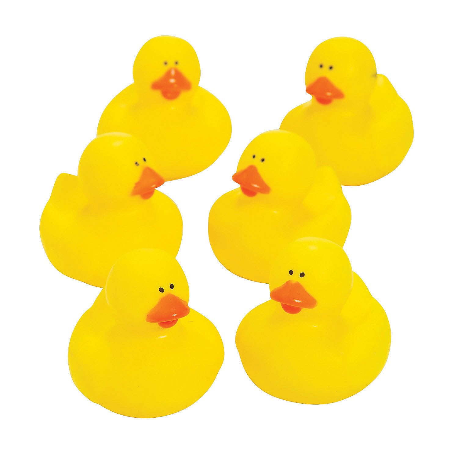 Fun Express Yellow Rubber Ducks - 6 Piece