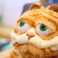 ATOKNG 11.8 Inch Ugly Cat Plush Cute Cat Plush Toy-Deeply Loved by Kid Yellow Fat Cat, Lazy Yellow Fat Cat Plush Toy, Derived from Kid Favorite