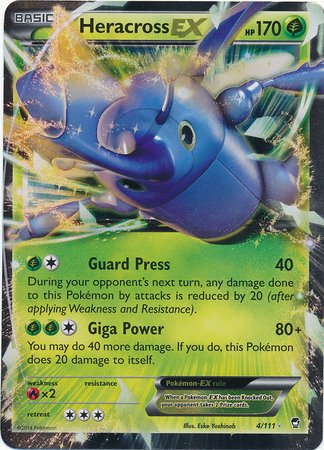 Pokemon - Heracross (4/111) - XY Furious Fists - Holo
