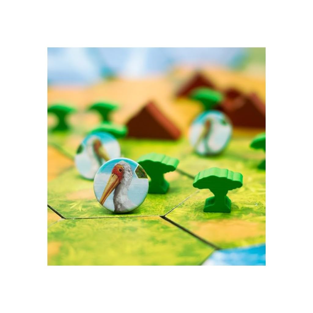 Ecos: The First Continent Board Game, Build Nature and Animals, Unique Mechanics, Challenging Strategy, Ages 14+, 2-6 Players, 45-75 Min, Alderac