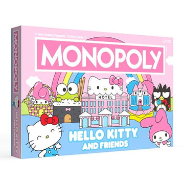 Monopoly: Hello Kitty and Friends, Buy, Sell, Trade Buildings from The Animated Series, Featuring My Melody, Badtz-Maru, Keroppi, Classic Monopoly