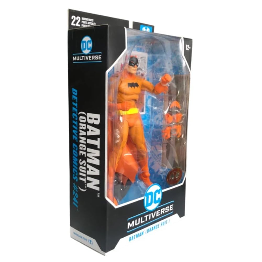DC Multiverse Detective Comics #241 7 Inch Action Figure Exclusive - Batman (Orange Suit) Red Platinum